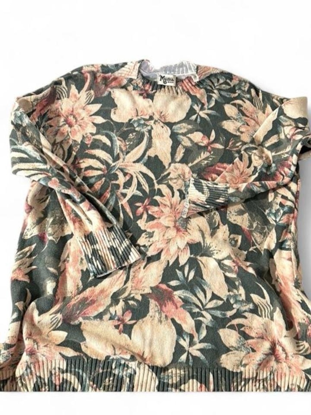MuMu Fireside sweater Petal Pines Knit pattern oversized cozy